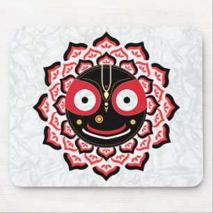 Mousepad Rosto do Senhor Jagannath Chakra Divindade Hindu