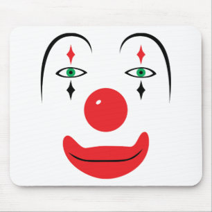 Mousepad Rosto Palhaço Feliz