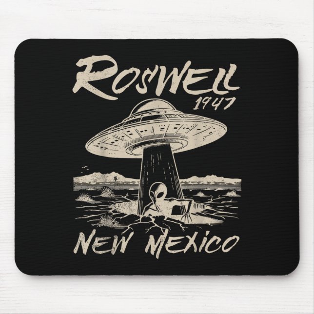 Mousepad Roswell New Mexico 1947 Alien Abduction Ufo Crash  (Frente)