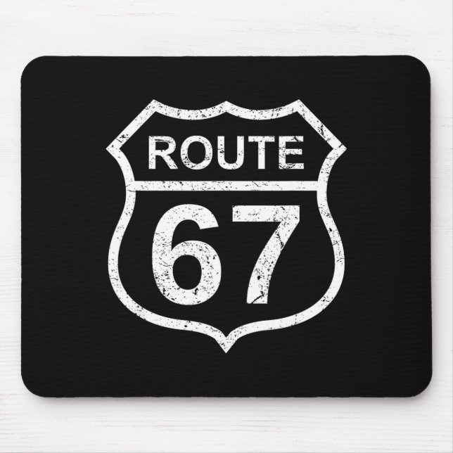 Mousepad Rota 67 Divertido Seis Sete 6 7 Meme Rodovia Inter (Frente)