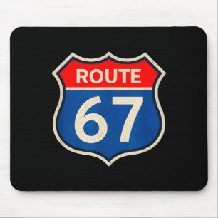 Mousepad Rota Retro 67 Meme Seis Sete Aura Energia Número 6