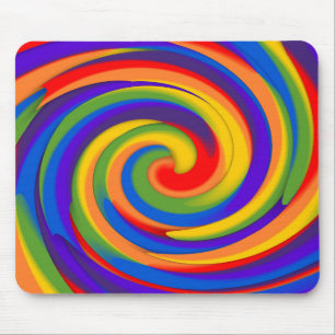 Mousepad rotação do arco-íris