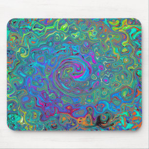 Mousepad Rotação Retrópica Verde de Espuma Magenta, Azul