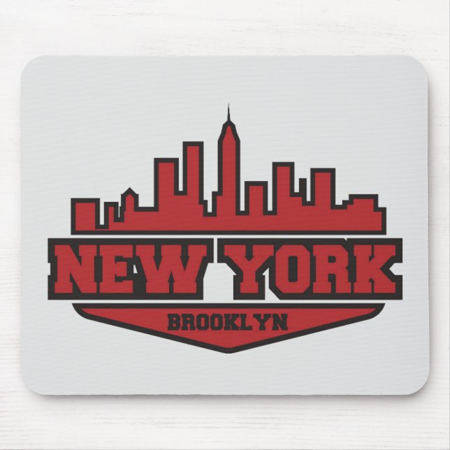 Mousepad Roteiro do estilo do bloco de Brooklyn New York | (Frente)