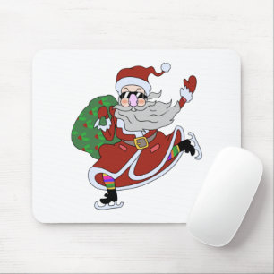 Mousepad Roteiro maluco para patinagem no gelo do Papai Noe