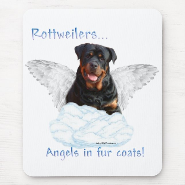 Mousepad Rottweiler Angel (Frente)