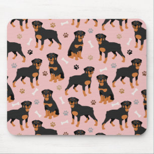 Mousepad Rottweiler Ossos de Cachorro e Patas