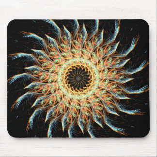 Mousepad Rótulo de girassol fractal