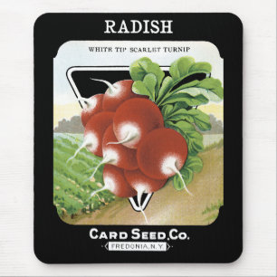 Mousepad Rótulo de Pacote de Sementes de Rabanete