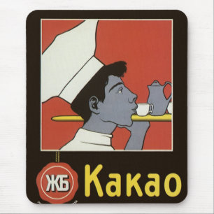 Mousepad Rótulo de Produto Antigo, Kakao Chocolate Quente R