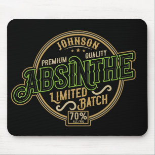 Mousepad Rótulo do Líquido de Aguardente de Plantas Herbais