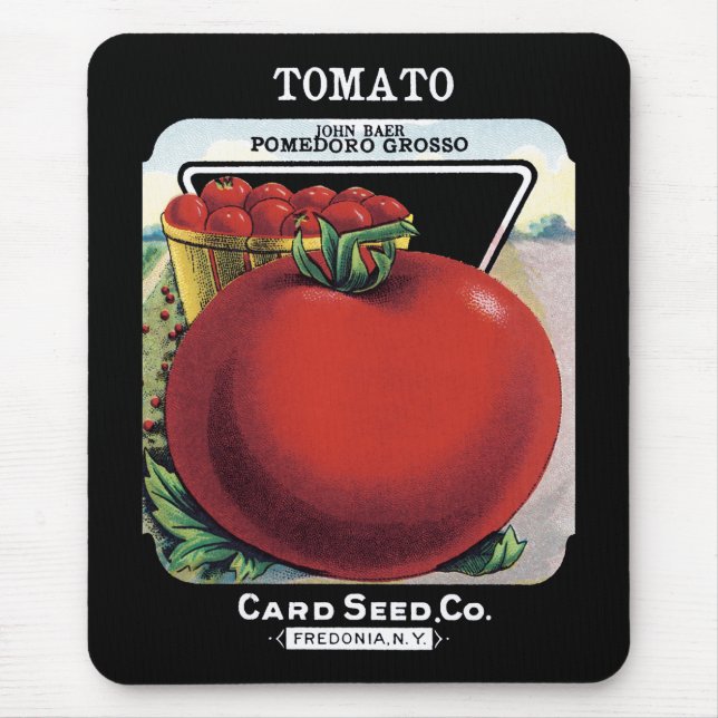 Mousepad Rótulo do Pacote de Sementes de Tomato (Frente)