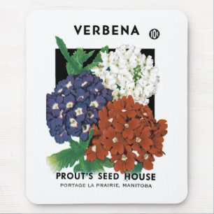 Mousepad Rótulo do Pacote de Sementes Verbena
