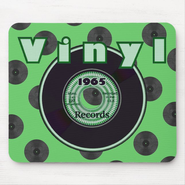 Mousepad Rótulo VINYL 45 RPM Record 1965 (Frente)