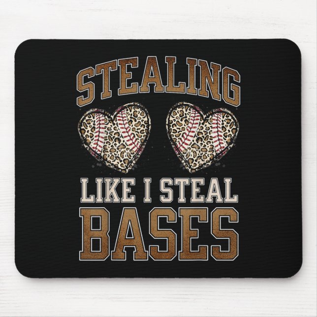Mousepad Roubando Corações Como Roubo Bases De Baseball Val (Frente)