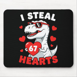 Mousepad Roubo 67 Corações Engraçado 67 Dinossauro Homens n