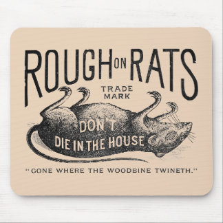 Mousepad "Rough on Rats Advertisement"