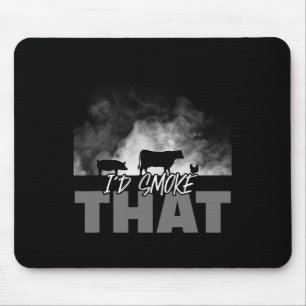 Mousepad Roupa De Churrasco De Grelha pai - Eu Fumaria Aque