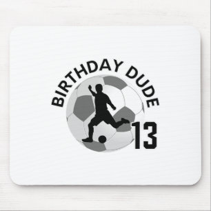 Mousepad Roupa de festa de futebol para meninos de 13 anos