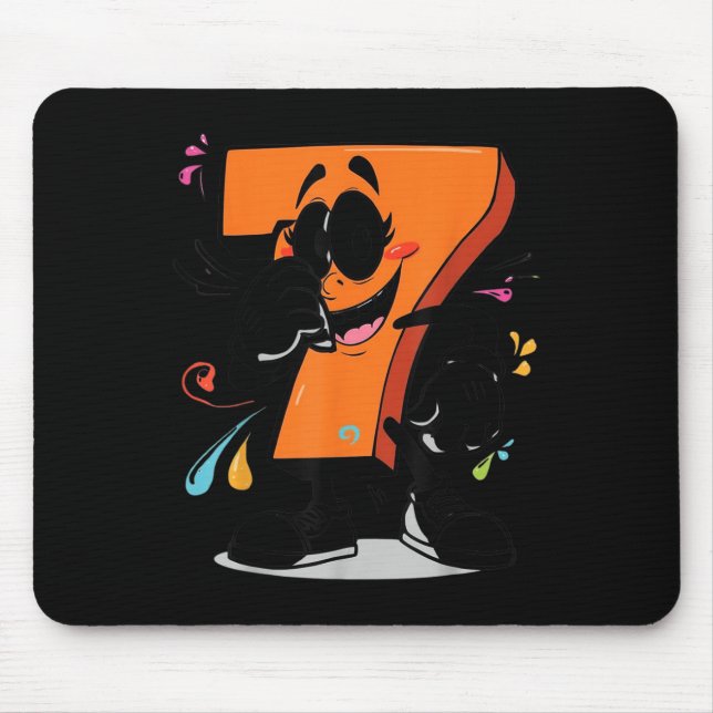 Mousepad Roupa de Halloween do Meme Sick Seven 67 Brainrot (Frente)