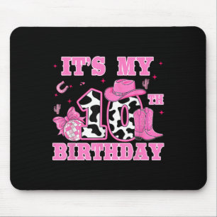 Mousepad Roupa de Rodeio Western Cowg de Aniversário de 10