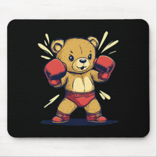 Mousepad Roupa De Urso Esportivo Para Amantes De Luvas E Bo