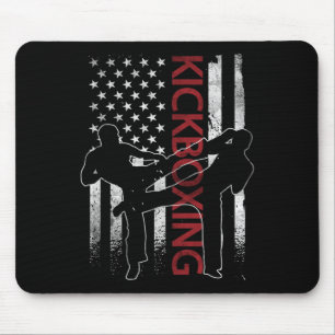 Mousepad Roupas de Kickboxing da Bandeira Americana Equipam