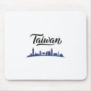 Mousepad Roupas de viagem de férias com paisagem de Taiwan