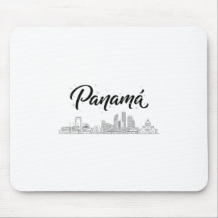 Mousepad Roupas de viagem de férias no horizonte do Panamá