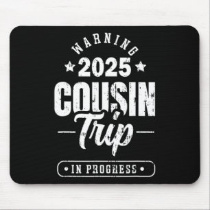 Mousepad Roupas de viagem de grupo de família Cruise em gru
