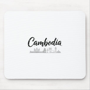 Mousepad Roupas de viagem para férias com a paisagem urbana