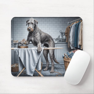 Mousepad Roupas irlandesas de passar ferro em Wolfhound