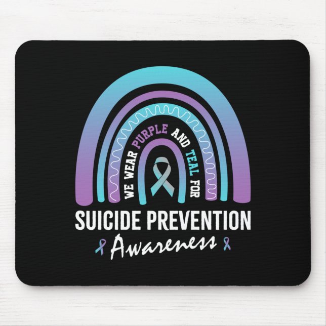 Mousepad Roupas Masculinas Azul Turquesa Roxo Para Prevençã (Frente)