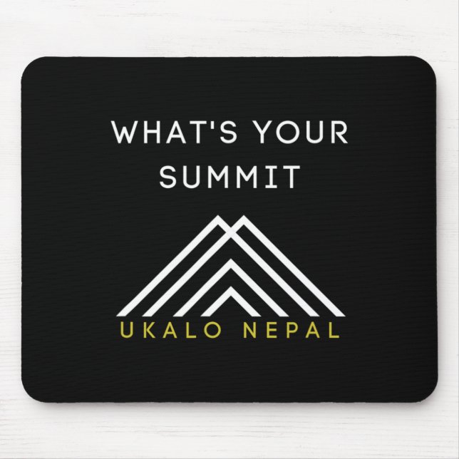 Mousepad Roupas para caminhadas e escaladas no Nepal  (Frente)