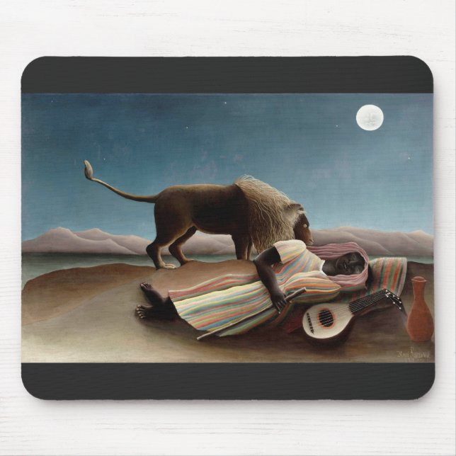 Mousepad Rousseau: Prato-de-cabeça-cigano dormente (Frente)
