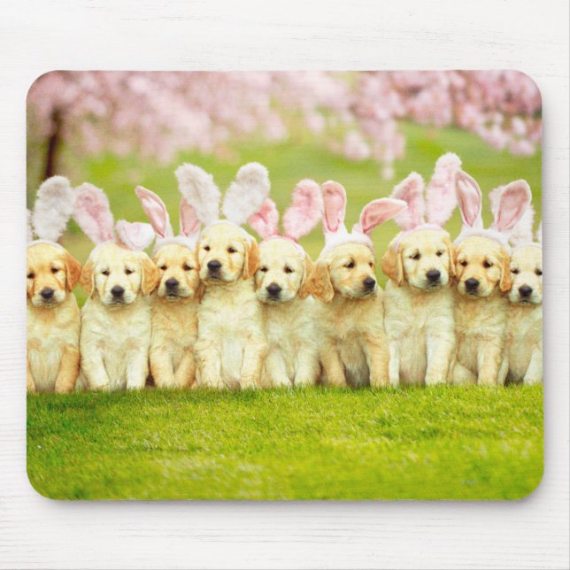 Mousepad Row of Puppy Bunnies (Frente)