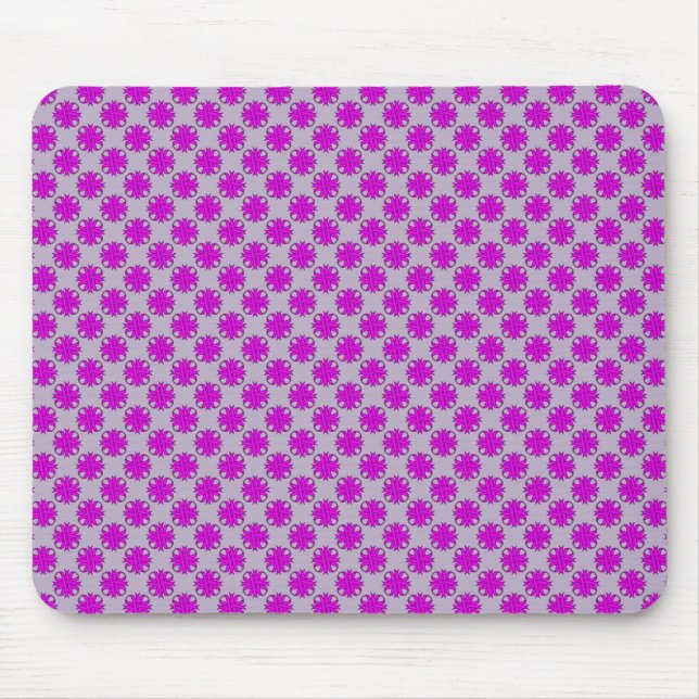 Mousepad Roxo Clover Ribbon por Kenneth Yoncich (Frente)