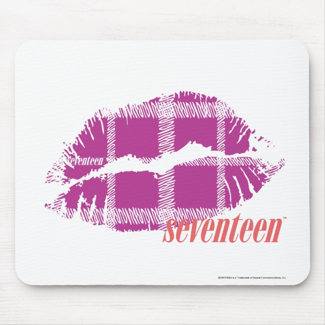 Mousepad Roxo da xadrez (Frente)