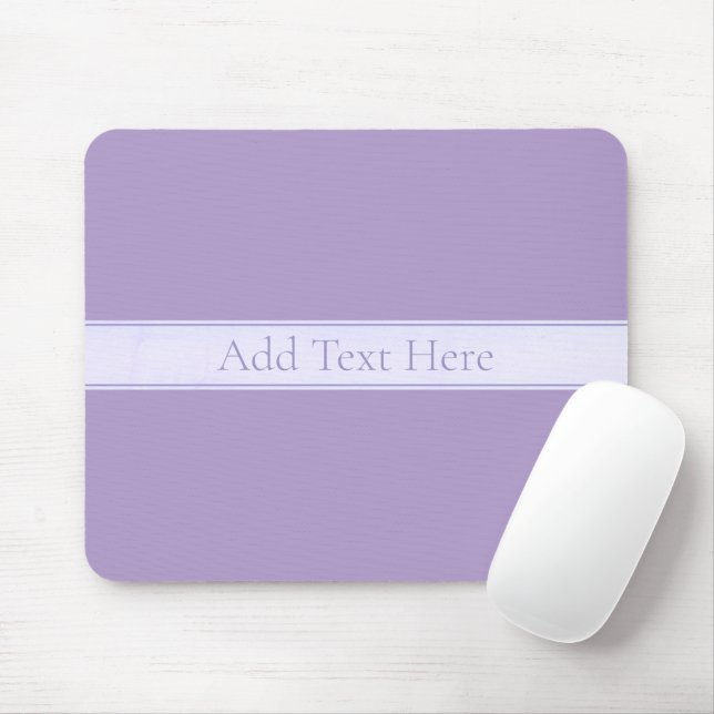 Mousepad Roxo de Lavanda Leve Elegante Personalizável (Com mouse)