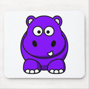 Mousepad Roxo do hipopótamo