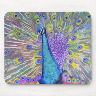 Mousepad Roxo e azul da dança do pavão