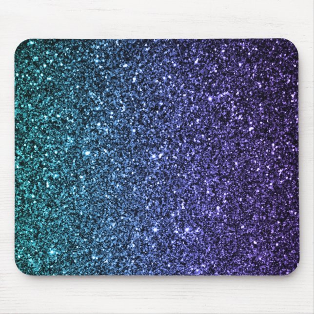 Mousepad Roxo e brilho do falso de Ombre do Aqua (Frente)