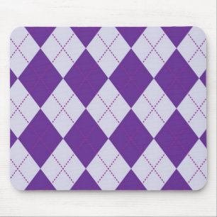 Mousepad Roxo e claro - teste padrão roxo de Argyle