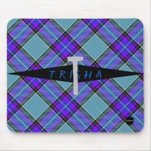 Mousepad Roxo e Xadrez Azul - HAMbyWG