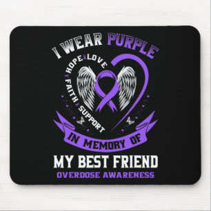 Mousepad Roxo Em Memória Da Minha Melhor Amiga Sobredosagem