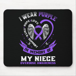 Mousepad Roxo Em Memória Da Minha Sobredosagem De Drogas Nó