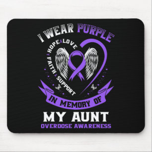 Mousepad Roxo Em Memória Da Minha Tia Sobre A Sobredosagem
