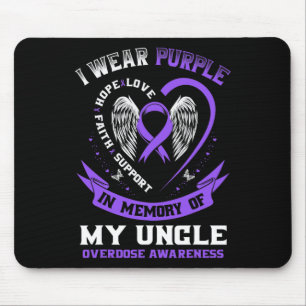 Mousepad Roxo em memória do meu tio Awarene por overdose