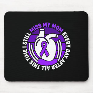 Mousepad Roxo Fita de Consciencialização sobre Sobredosagem