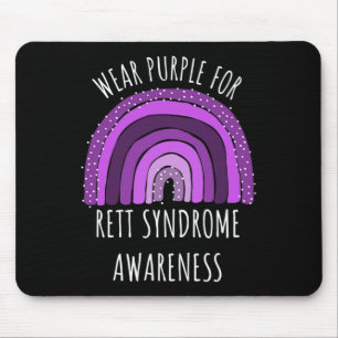 Mousepad Roxo Para Sindroma De Rett Sensor Mês De Rett